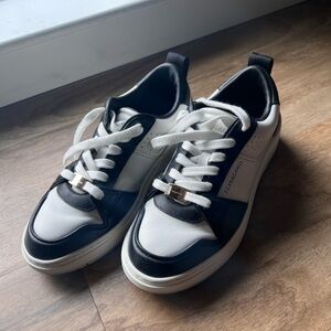 Salvatore Ferragamo Women’s Black and White Sneakers